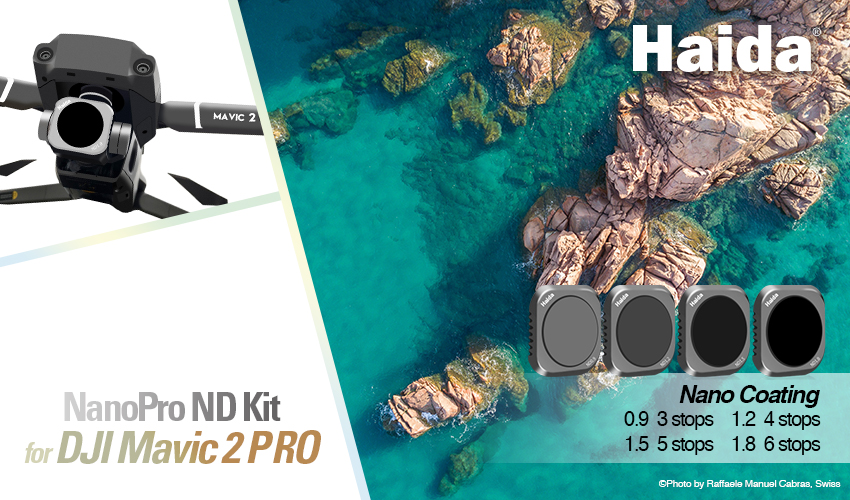 Haida ND-Filter (4i1) kit för Mavic 2 Pro: ND8, ND16, ND32, ND64